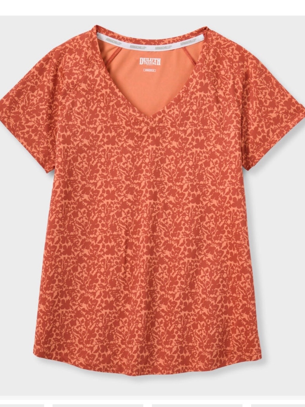 Duluth Trading armachillo tee, orange, L